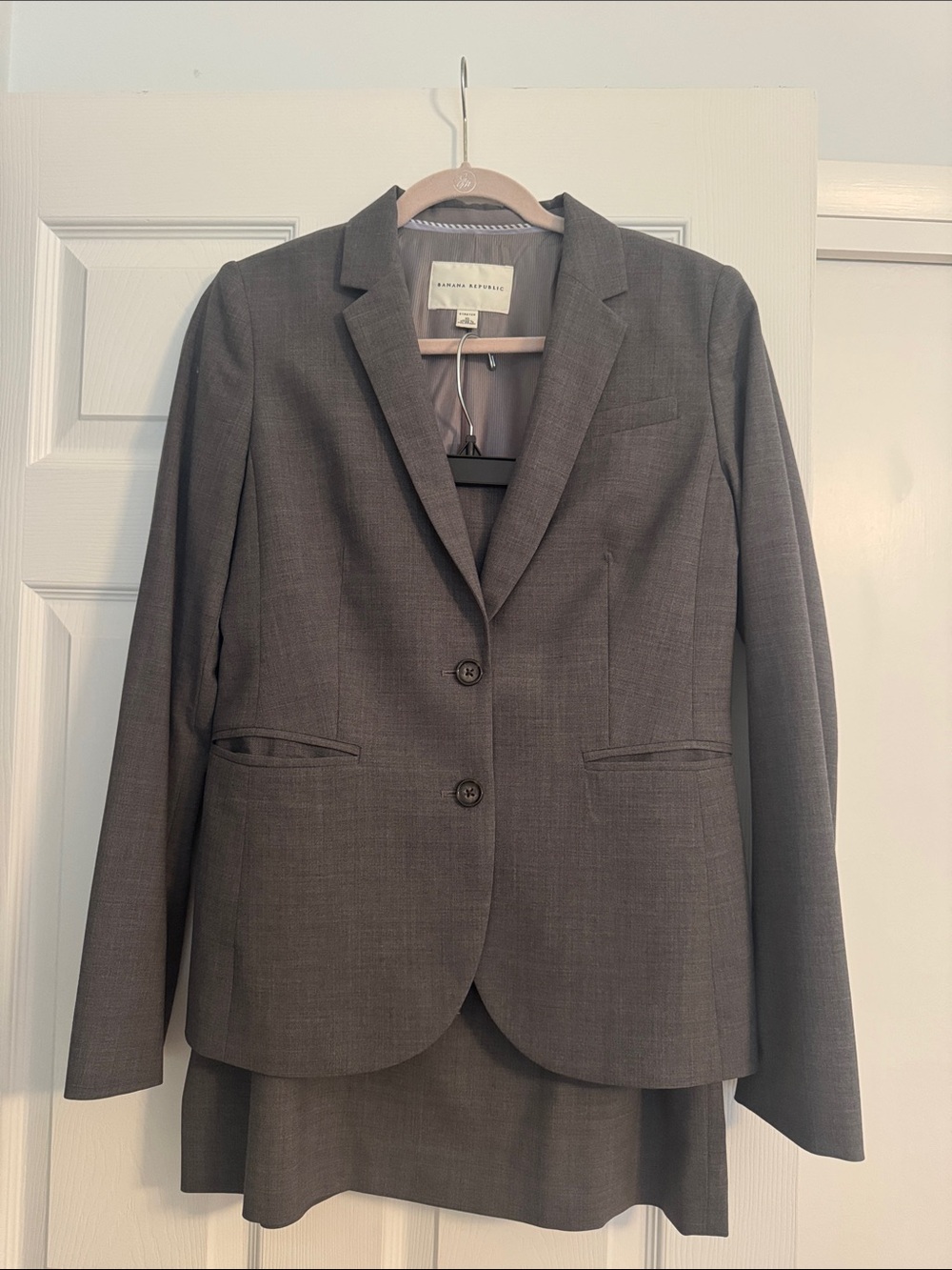 Banana Republic Dark Gray Skirt Suit size 10